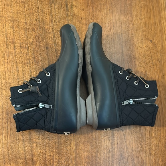 Sperry Saltwater Duck Boots Quilted Waterproof Rubber Sole - Picture 7 of 10